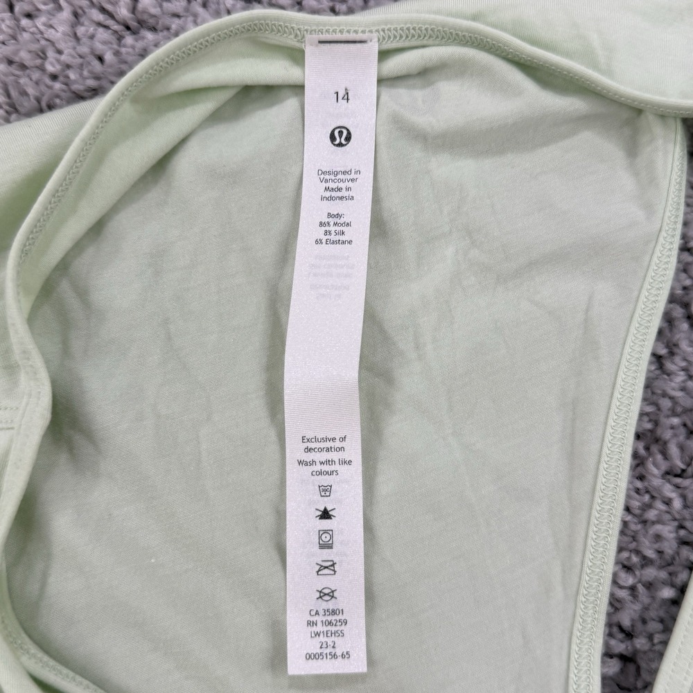 Lululemon Shoulder Cut Out Yoga Tank Womens 14 NWT Run Train Gym Athleisure - Picture 4 of 10